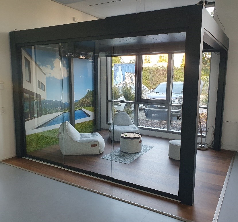Berner Living Pergola im Showroom Berner Living Pergola im Showroom