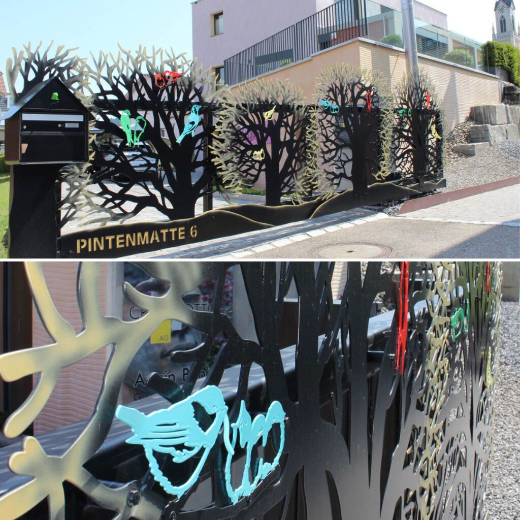 Kreatives Tor bei einem Kunden in der Schweiz