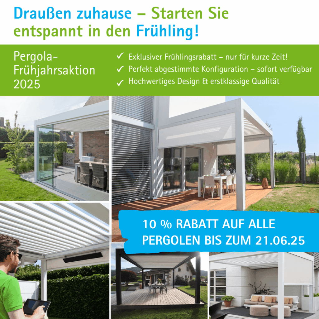 Frühlingsaktion Berner Living Pergola