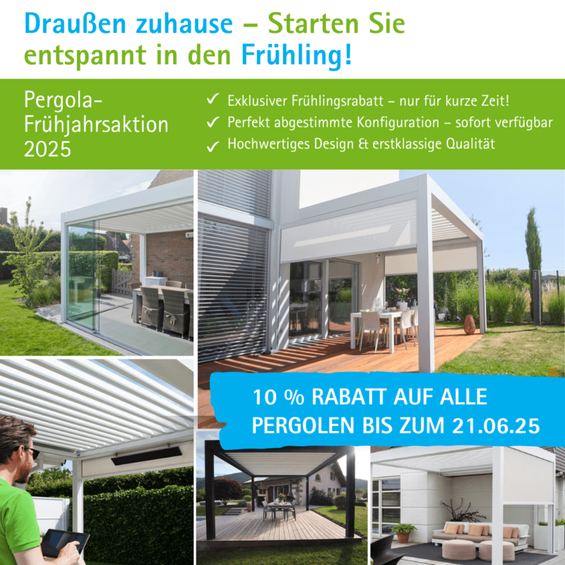 Frühlingsaktion Berner Living Pergola