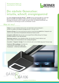 Bild Flyer GA105 u. GA106 Berner