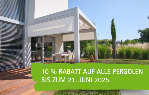 Frühlingsaktionen auf Pergolen von Berner Living