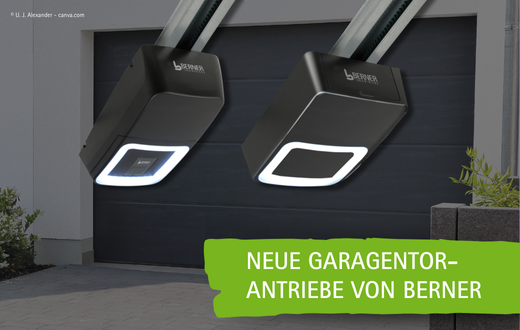 Neue Garagentorantriebe