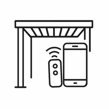 Pergola per App oder Fernbedienung steuern