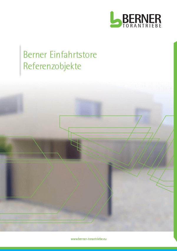 Prospekt Berner Einfahrtstore Referenzprojekte