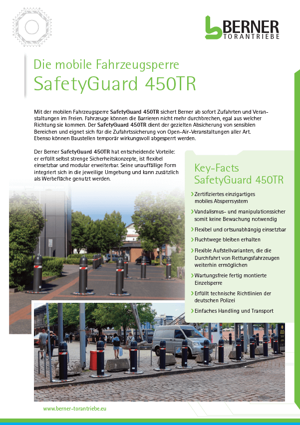 Prospekt Berner Mobile Sperre SafetyGuard