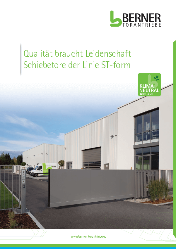 Prospekt Berner Schiebetore ST-form