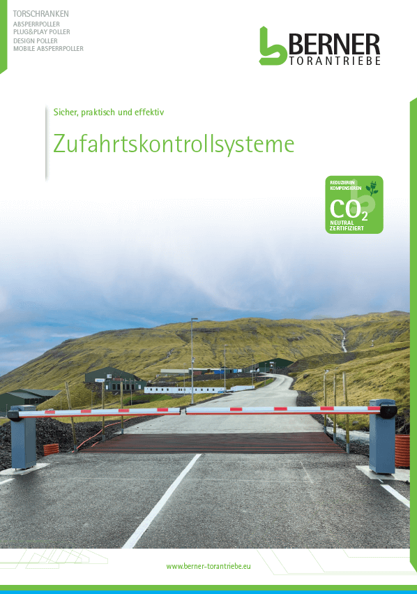 Prospekt Berner Zufahrtskontrollsysteme